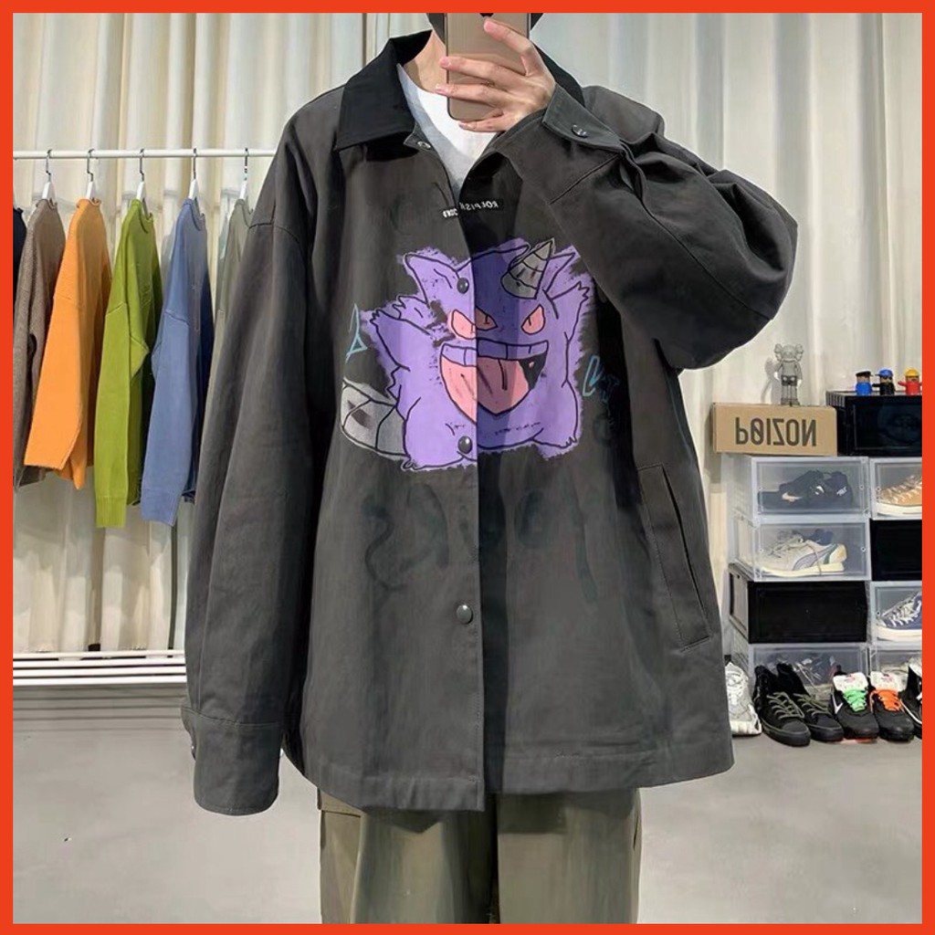 𝗡𝗘𝗪 𝗔𝗥𝗥𝗜𝗩𝗔𝗟  Áo khoác sơmi kaki unisex form rộng  Wind Go Your ulzzang Wind