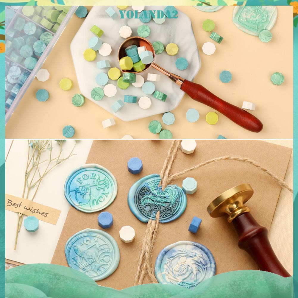 Hộp 200 Hạt Sáp Niêm Phong Bì Thư Phong Cách Vintage Độc Đáo