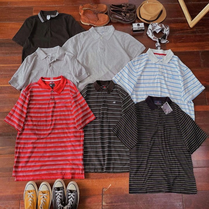 Áo Polo Nam Nữ 2Hand, Áo Phông Có Cổ Secondhand Chọn Mẫu Qua Ảnh Hàng Tuyển Chọn Giá Rẻ