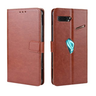 Ốp lưng Asus Zenfone ROG Phone II 2 ZS660KL Giả da Flip Wallet Vỏ đựng điện thoại Vỏ đứng Asus ZS660KL