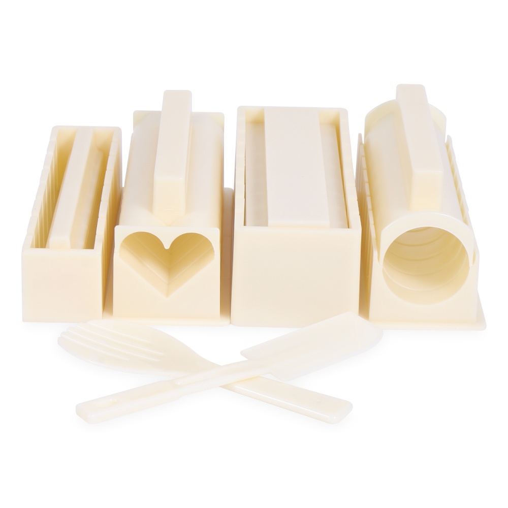 Set 3/10 khuôn làm cơm cuộn sushi đa năng chống dính DIY