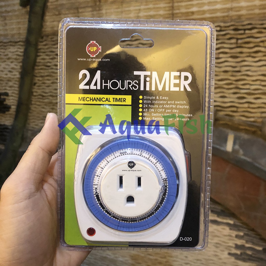 Ổ Cắm Hẹn Giờ Cơ Dùng Hẹn Giờ Bật Tắt Cho Các Thiết Bị Điện Bể Cá Cảnh, Hồ Cá Koi, Hồ Cá Rồng