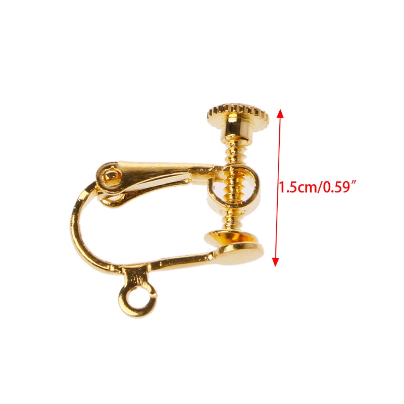 Bông Tai Chuyển Đổi Dạng Kẹp Không Cần Xỏ Lỗ Kèm Miếng Đệm