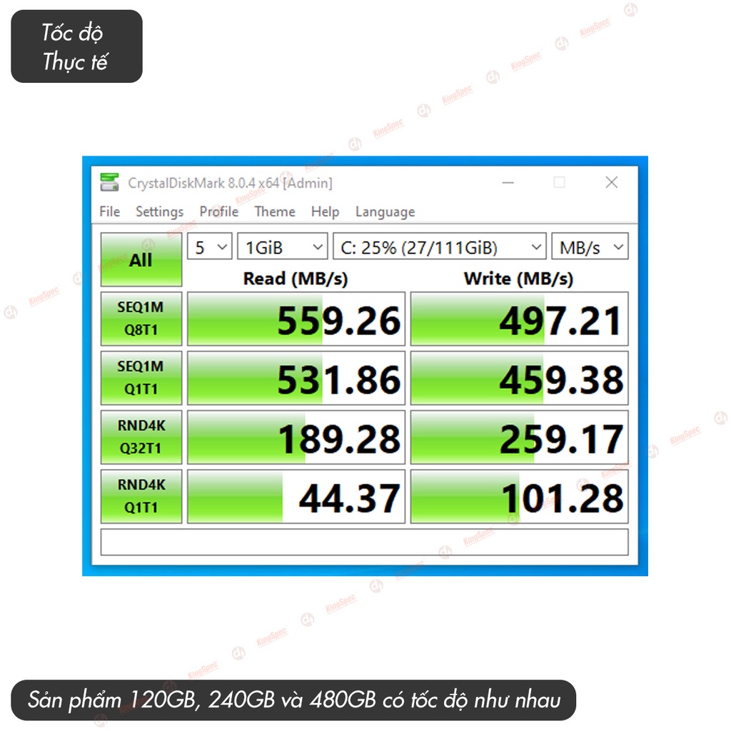 ஐ◊☊Ổ cứng SSD KingSpec 480GB cài sẵn Win 10 , SATA 2.5 | P4 480 - Hàng Chính Hãng | BigBuy360 - bigbuy360.vn