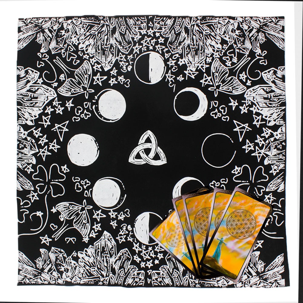 Khăn Trải Bàn Bài Tarot Kèm Túi Vải Đựng Tiện Dụng