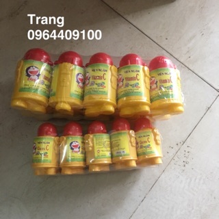 Vỉ 10 lọ kẹo xê hình doraemon