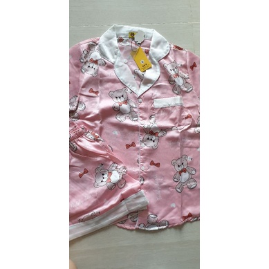 Bộ Pijama satin loại 1 đùi free size dưới 60kg