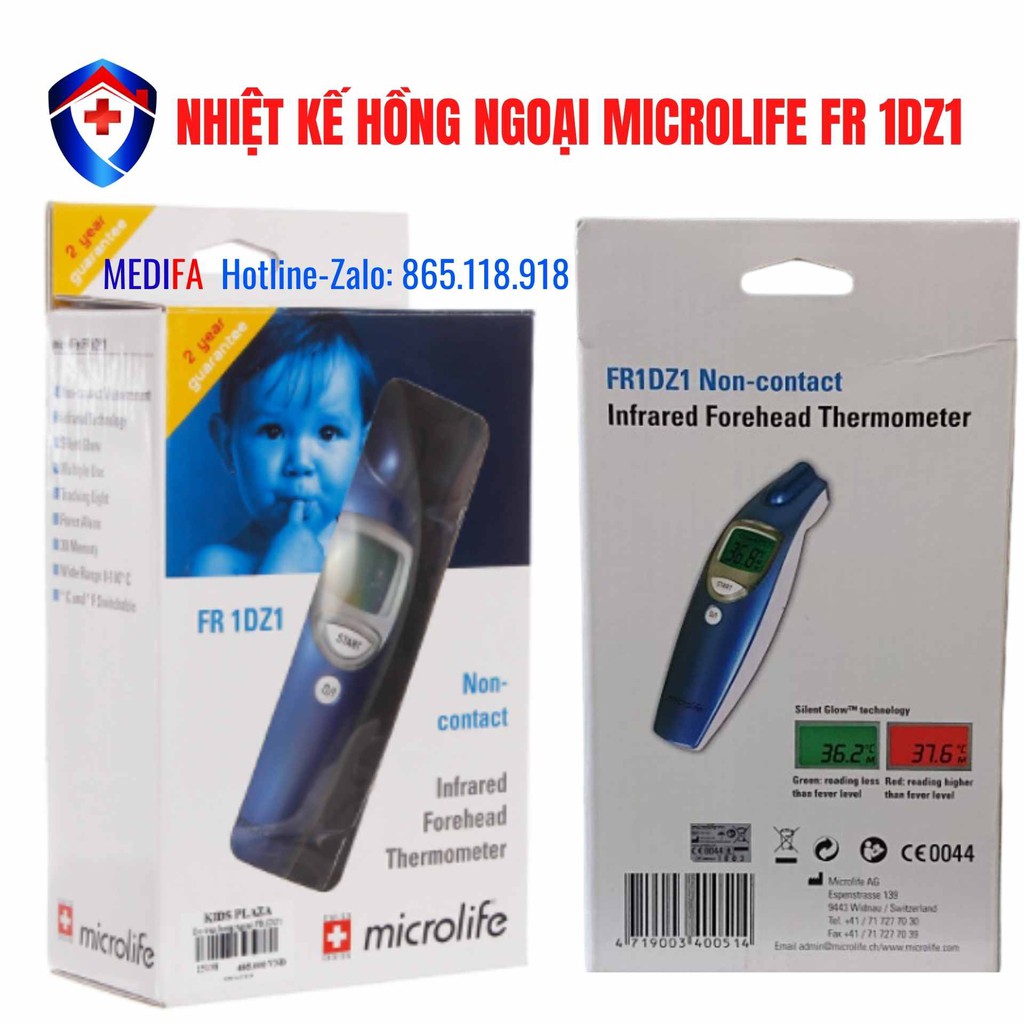 Nhiệt kế đo trán Microlife FR1DZ1, BH 2 năm 1 đổi 1