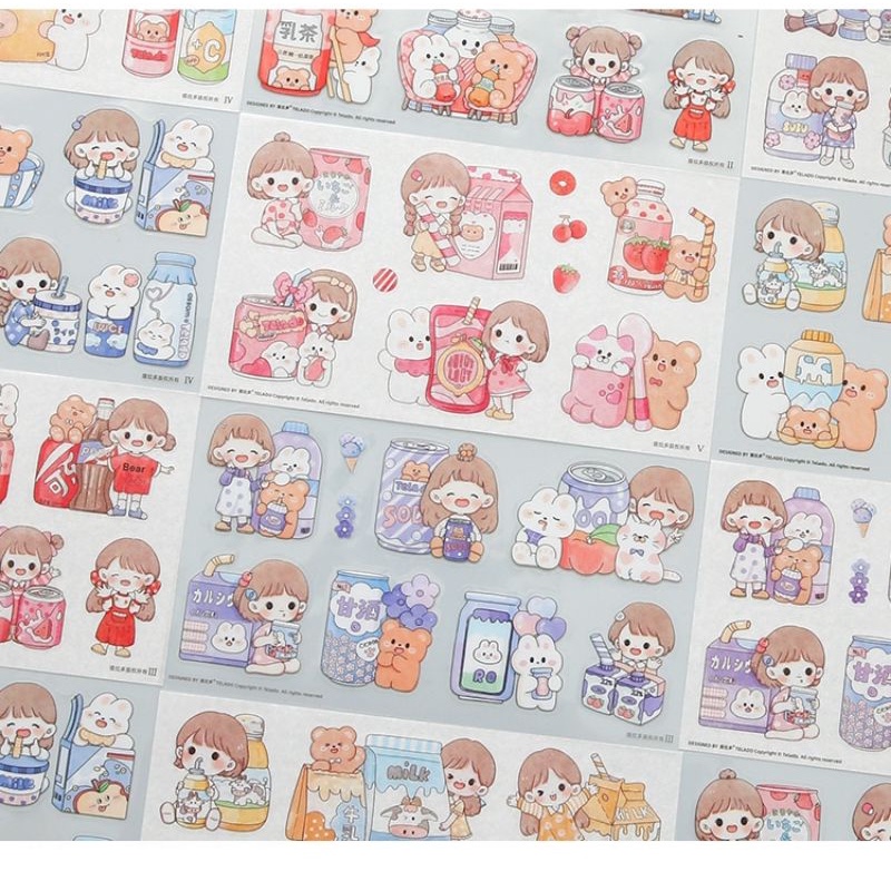 Hình dán chống nước, sticker pet