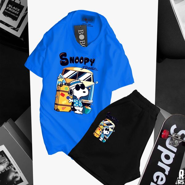 Bộ thun bé trai SNOOPY xanh 💥