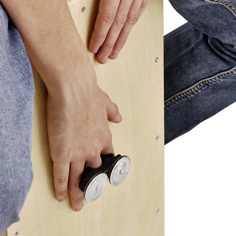 Set 2 Nhạc Cụ Trống Lục Lạc Trống Cajon