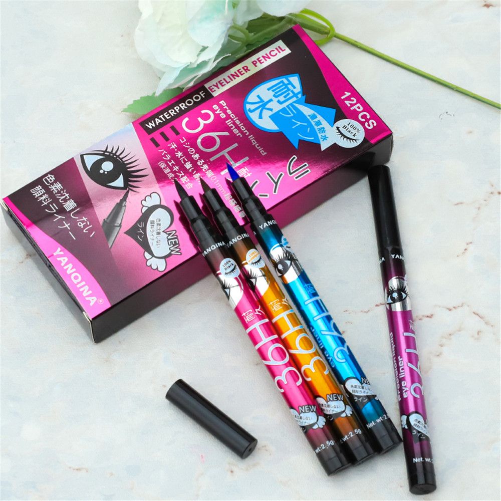 [Hàng mới về] Bút kẻ mắt Borage dạng lỏng chống thấm nước chống dầu không nhòe nhanh khô 4 màu tùy chọn
