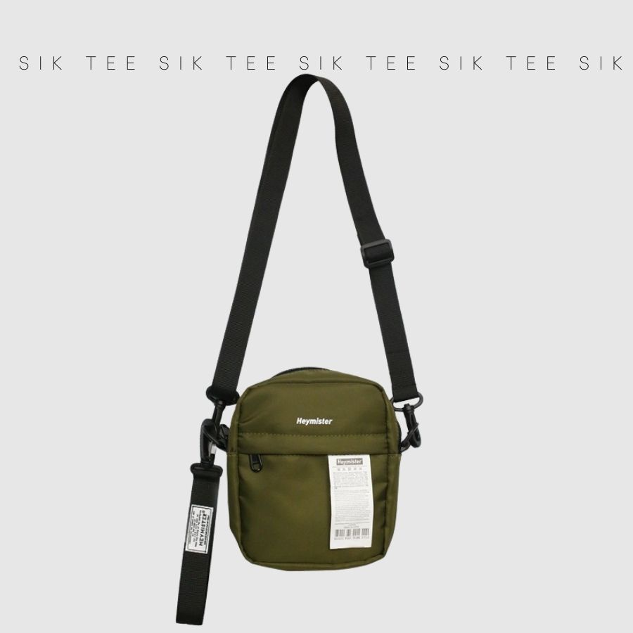 Túi đeo chéo mini nam nữ TEE SIK túi đeo vai unisex nhỏ gọn chất liệu vải Canvas chống nước nhiều ngăn TS12
