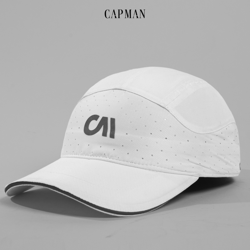 Mũ lưỡi trai chính hãng CAPMAN dáng thể thao ôm đầu vải thun mè CM48