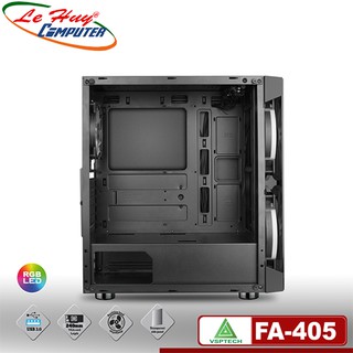 Vỏ case máy tính VSP FA-405 eSPORT (Có Sẵn 2 Fan 20cm LED ARGB)