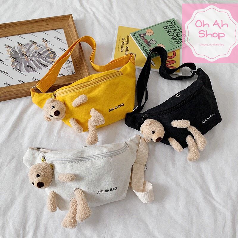 🍓 Túi Đeo Chéo Gấu Hot Trend 2020 Túi Bao Tử Gấu Túi Ulzzang Cực Dễ Thương