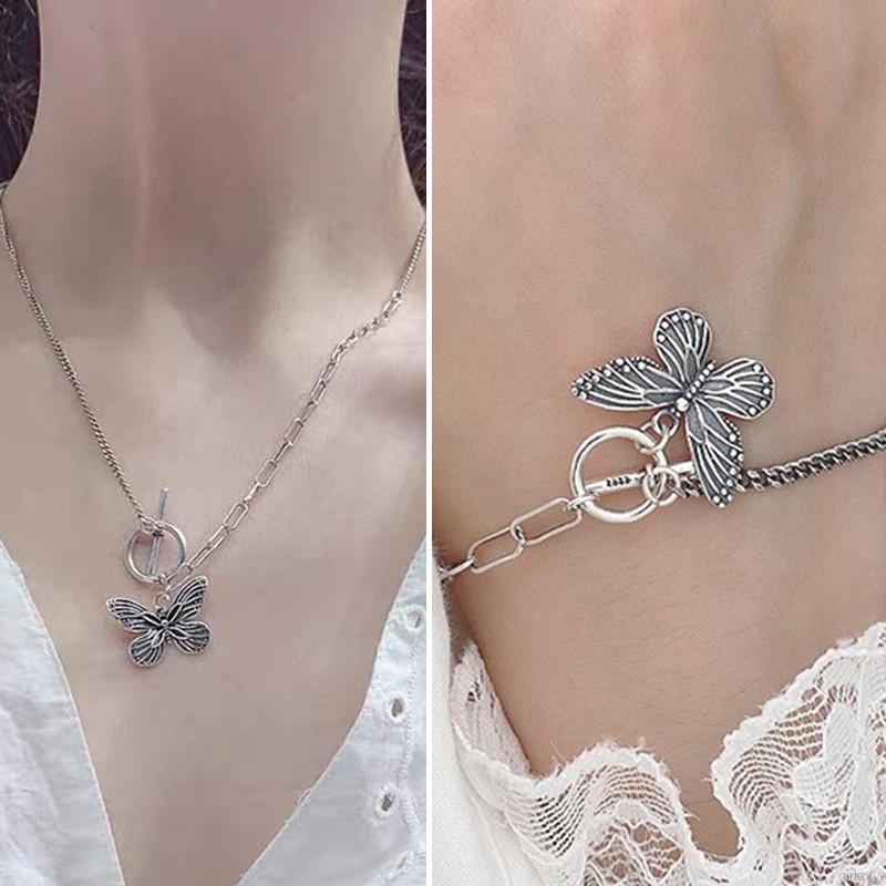 Vòng Tay / Dây Chuyền Hình Bướm Phong Cách Retro