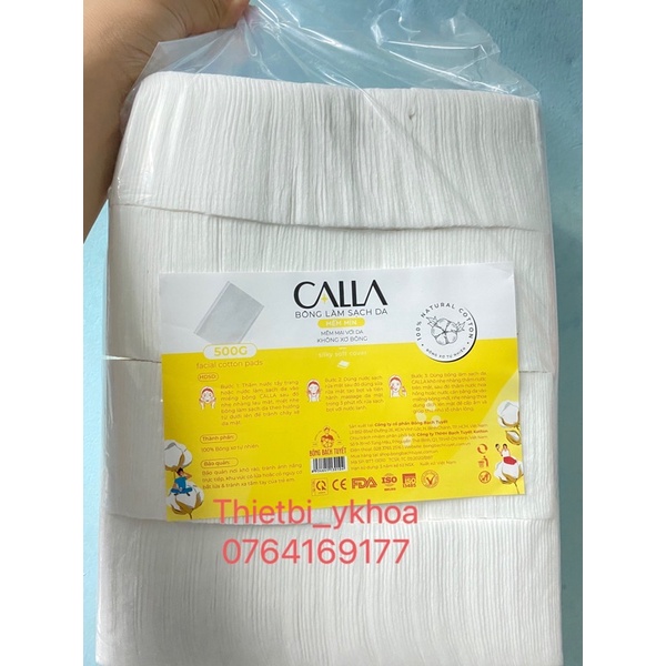 Bông Tẩy Trang Bề Mặt Mịn KOTTON BEAUTY gói 500gr chính hãng Bông Bạch Tuyết - Bông Tẩy Trang Cotton Bề Mặt Mịn