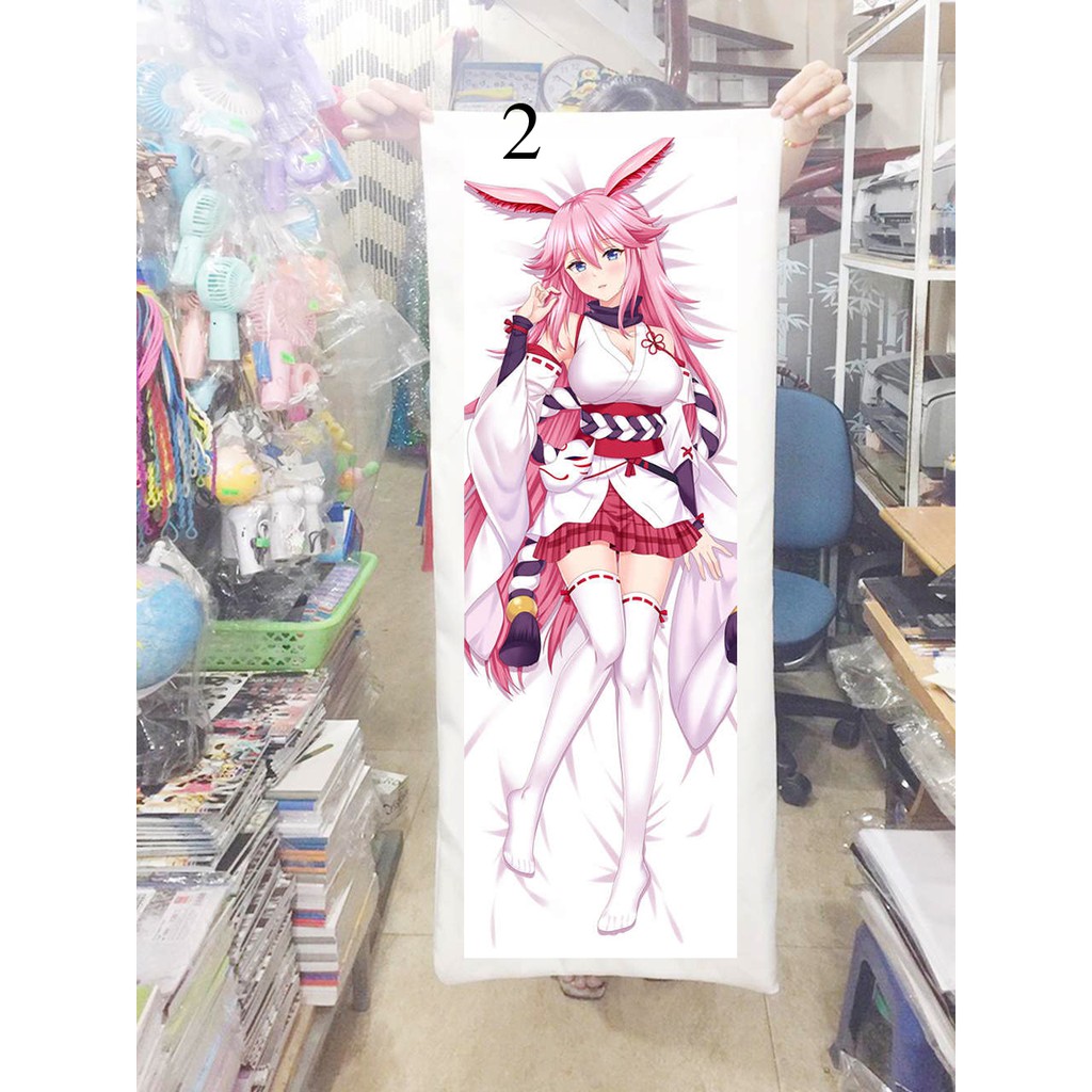 Gối ôm dài anime Honkai Impact sakura  1mx40cm (Tặng 1 poster hoặc 1 huy hiệu)