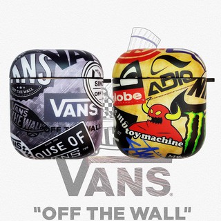 Vỏ Bảo Vệ Hộp Sạc Tai Nghe Airpod Bằng IMD In Chữ OFF THE WALL Vans Thời Trang