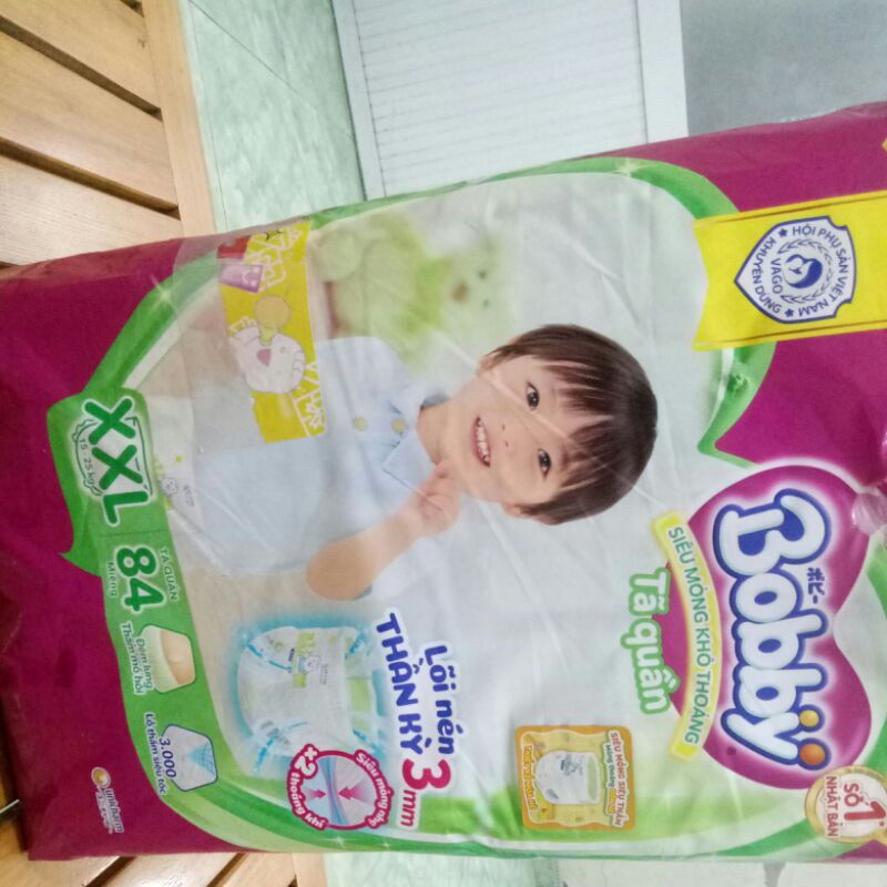 Tã quần Bobby size XXL 84 miếng ( 15-25kg).