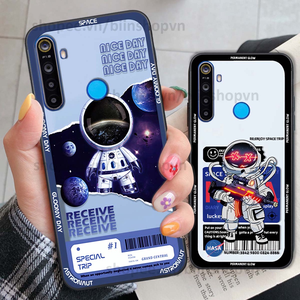Ốp Realme 5 / 5 Pro / C3 phi hành gia vũ trụ space.x siêu đẹp, thời trang