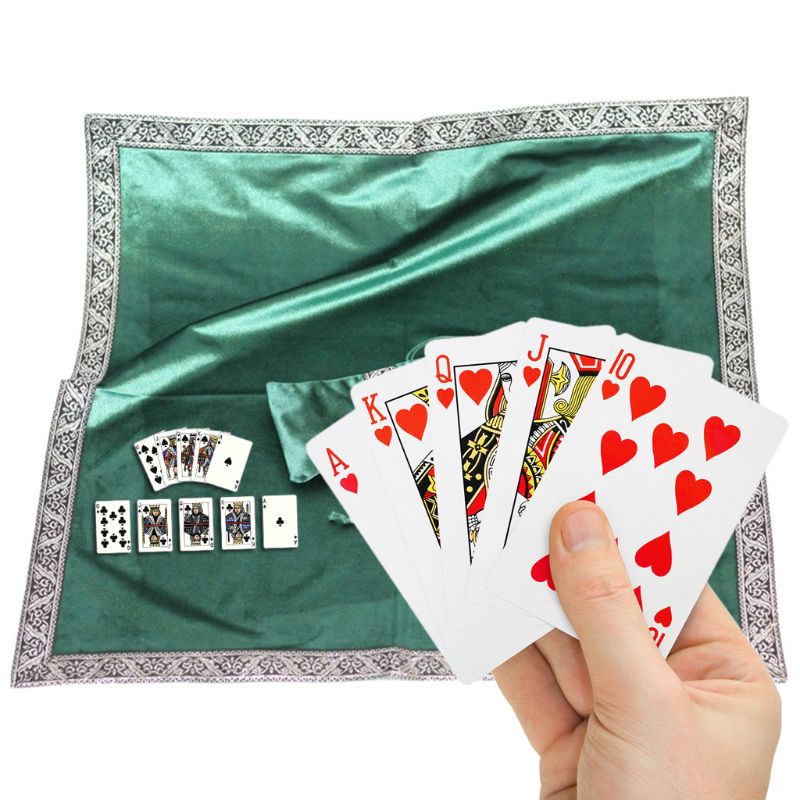 Khăn Trải Bàn Tarot Bằng Nhung Kèm Túi Đựng Hình Vuông