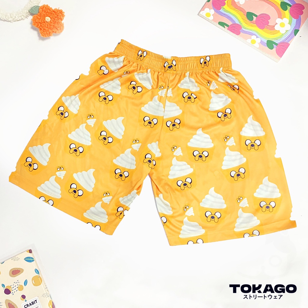 Quần đùi Ver 2 hoạt hình Tokago, quần short lửng ống ngắn mặc nhà nam nữ cotton freesize, nhiều màu