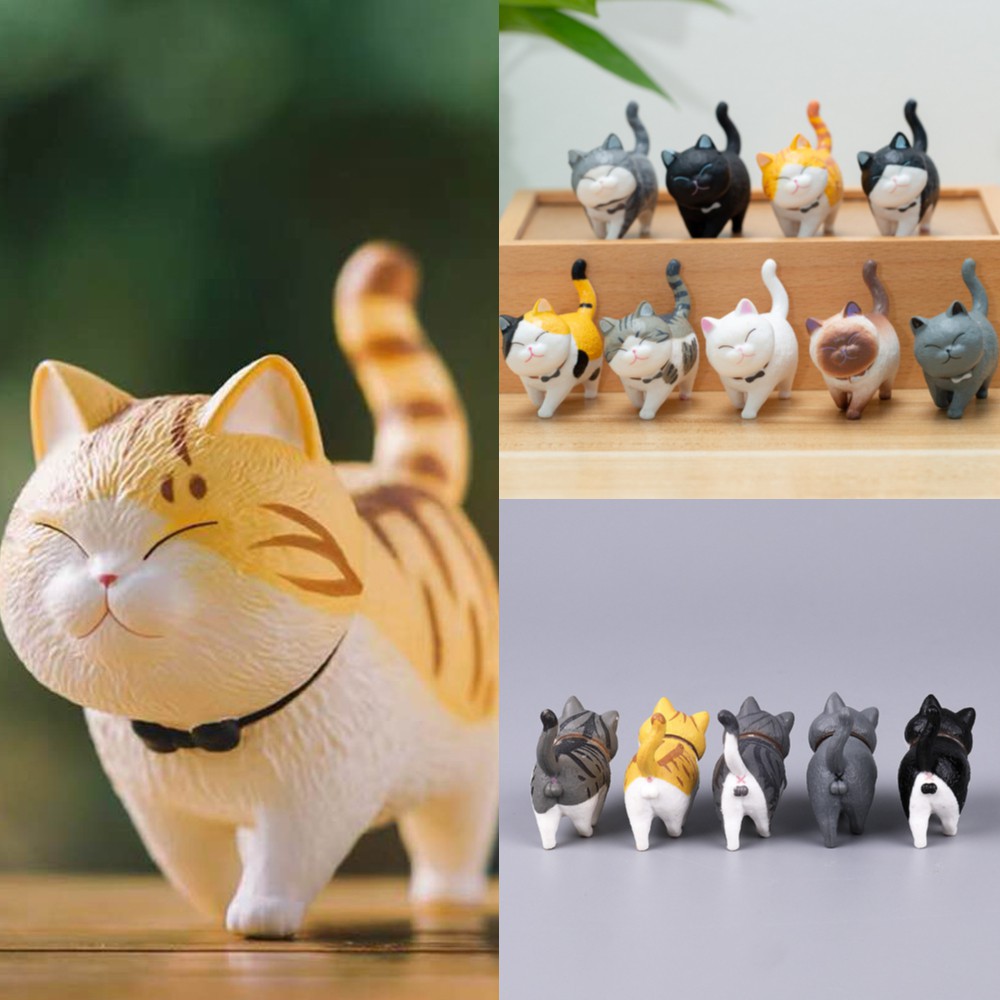 Mô Hình Mèo Gashapon Dễ Thương Dùng Trang Trí Nhà Cửa