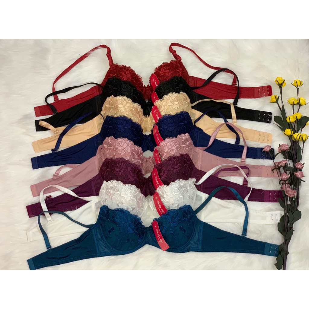 Áo lót nữ mút mỏng thêu hoa cài sau Lady 595