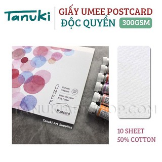 Giấy vẽ màu nước Umee size Postcard A6