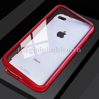 Ốp lưng iPhone SE 2020 360 độ hít nam châm lưng kính trong suốt