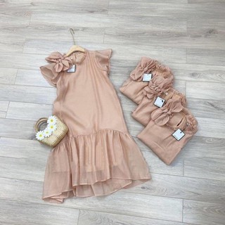 ĐẦM VÁY BẦU DÁNG SUÔNG ĐUÔI CÁ - TƠ PHỐI NƠ VAI TIỂU THƯ DỰ TIỆC SANG CHẢNH 💃 ˇ