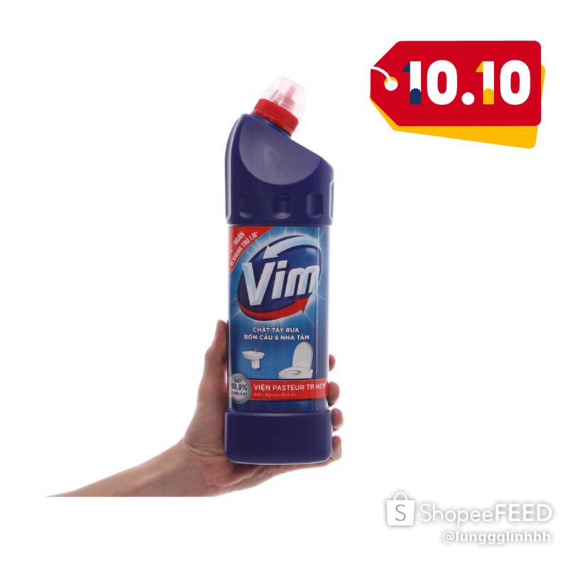 Nước tẩy bồn cầu vim 500ml  900ml