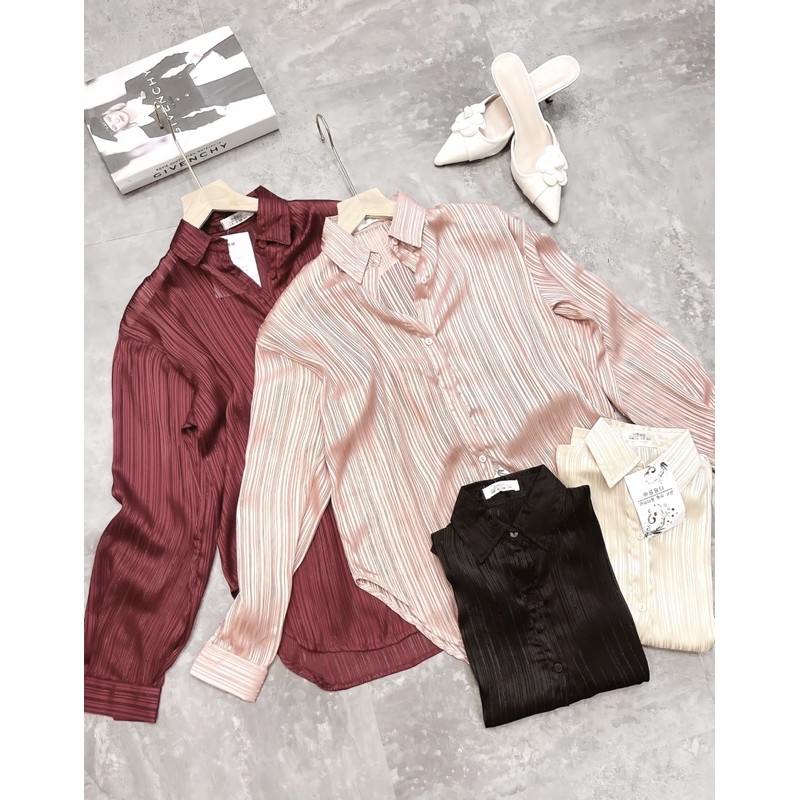 [Mã WASTUP giảm 10% tối đa 30K đơn 99K] ÁO SƠ MI KẺ NHŨ SẮC CHO NỮ | BigBuy360 - bigbuy360.vn