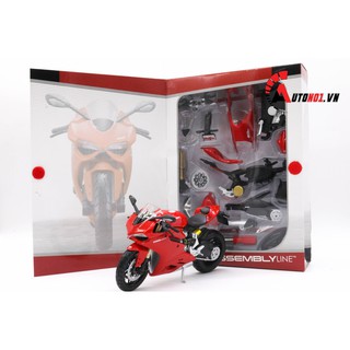 MÔ HÌNH LẮP GHÉP DUCATI 1199 PANIGALE RED 1:12 MAISTO 1942