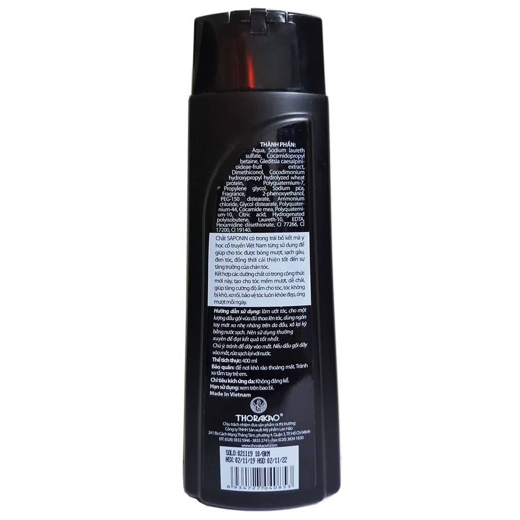 Dầu gội ngăn rụng tóc Thorakao 400ml | BigBuy360 - bigbuy360.vn