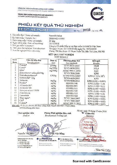 Sữa SUCAMILK INFAN 1 từ 0-12moth TL400gram