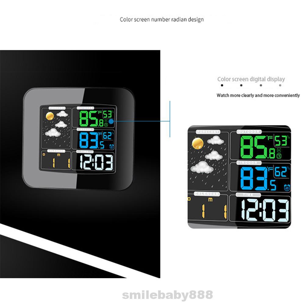 Đồng Hồ Điện Tử Không Dây Cảm Biến Thời Tiết Đa Năng