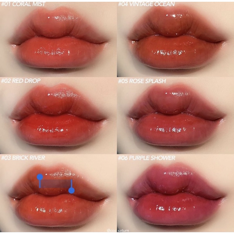 Son kem Romand Glasting Water Tint trọn bộ đủ màu | BigBuy360 - bigbuy360.vn