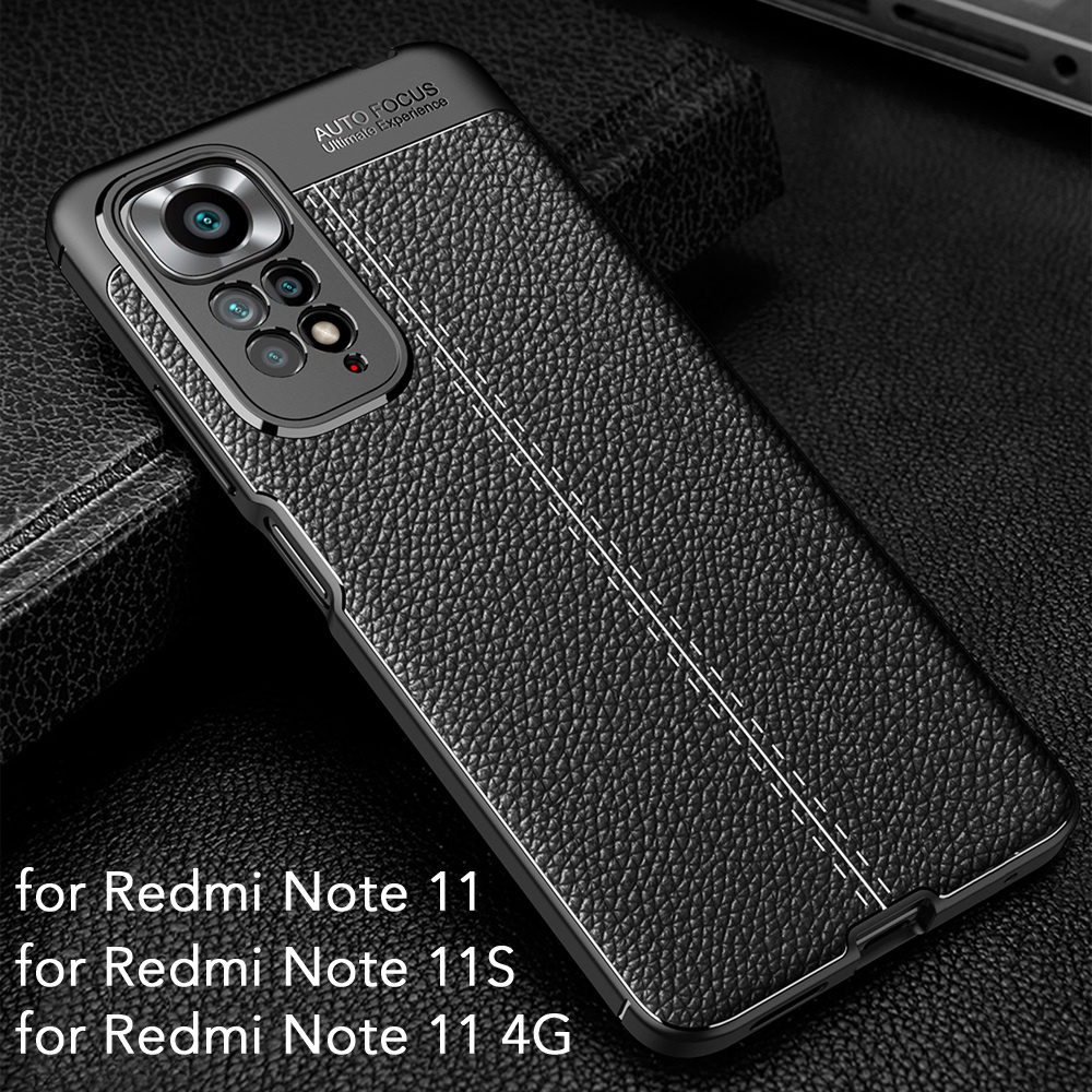 Ốp Điện Thoại Silicon Phối Da Chống Sốc Cho POCO X4 Pro 5G M4 Pro X4 5G Remi Note 11 Pro 5G 11S Global 11T