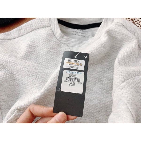 Bộ nỉ primark ghi sáng