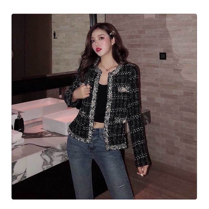 Áo dạ tweed Quảng Châu siêu xinh