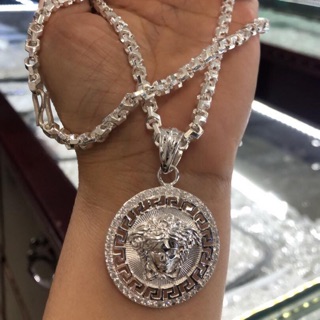 Dây chuyền kèm mặt bạc ta 17 chỉ