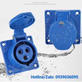 Ổ cắm điện công nghiệp 3 chấu 16a gắn tủ điện