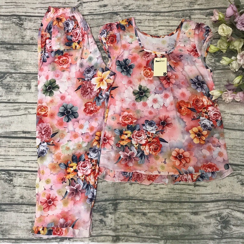 bộ dài Lanh Nhung 3D mịn mát (4size)