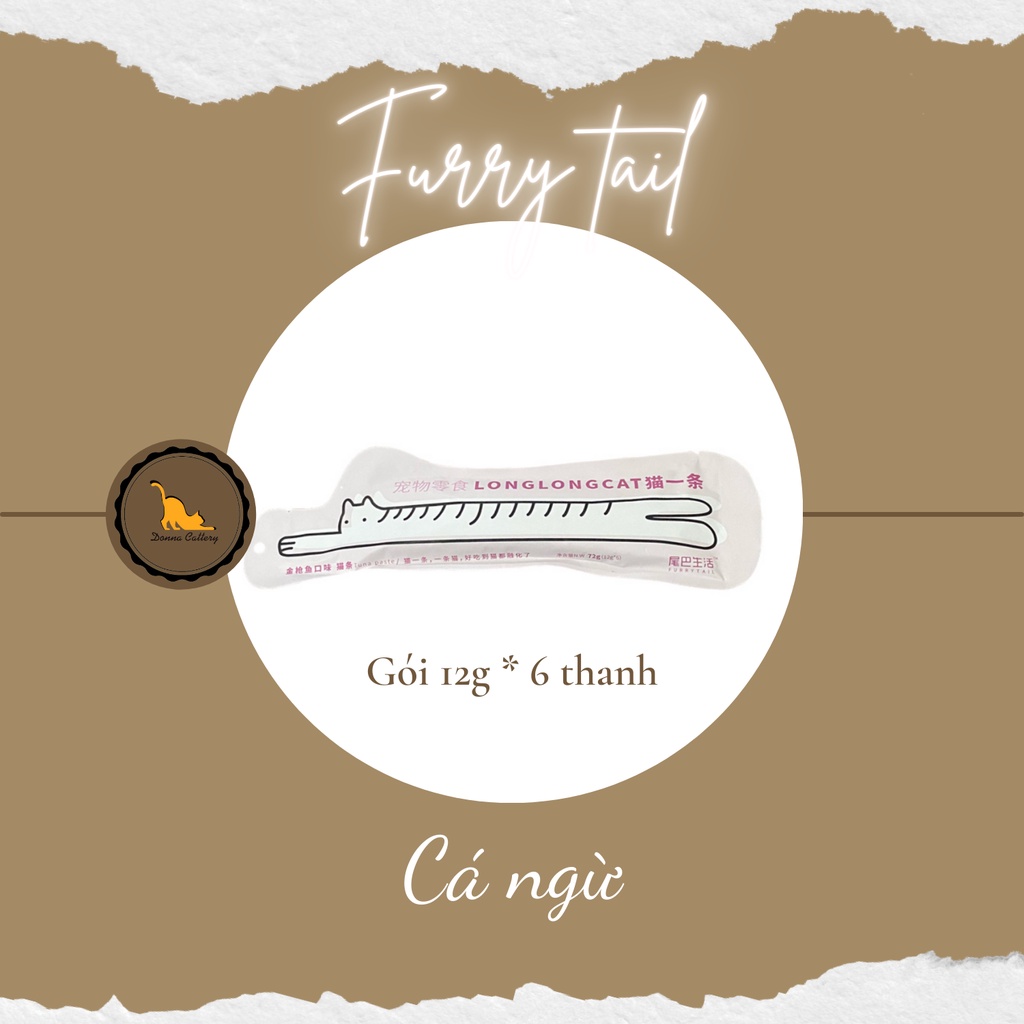 SÚP THƯỞNG FURRY TAIL CHO MÈO GÓI 12g*6 thanh