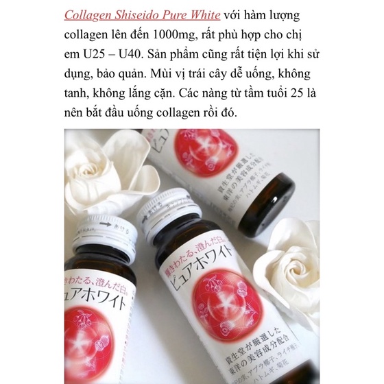 The Collagen Shiseido dạng nước uống