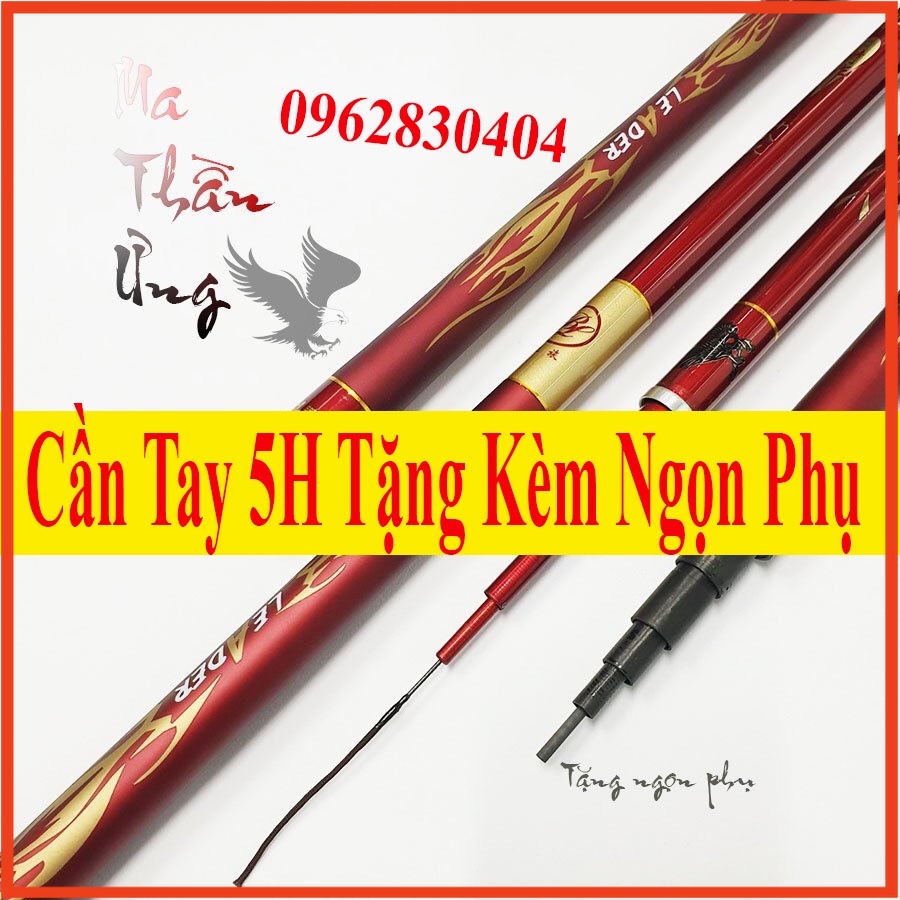 [Cần Câu Tay] Cần Câu Tay, Cần Ma Thần Ưng 5H, Cần Câu Tay Tặng Kèm Đọt Phụ