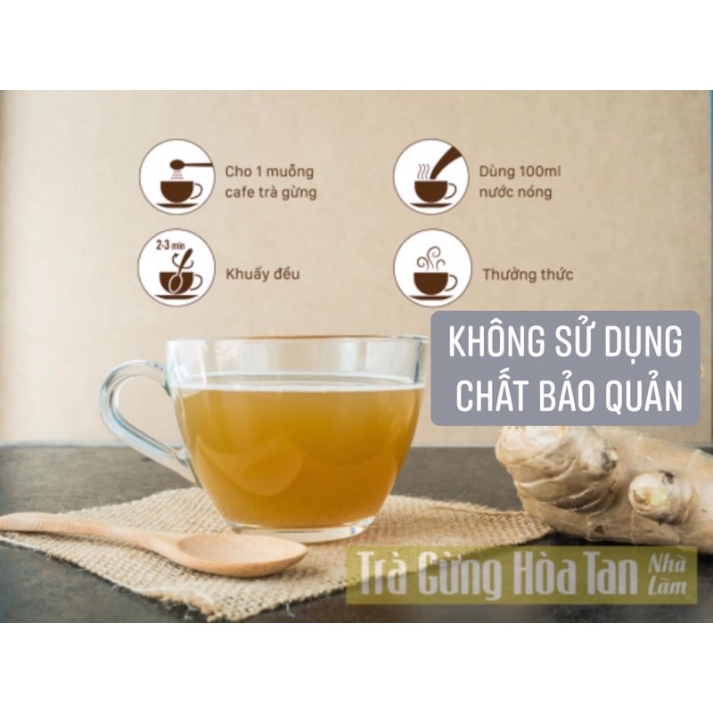 Trà gừng hòa tan Hot Ginger Cozy Chống tụt huyết áp, củng cố hệ tuần hoàn